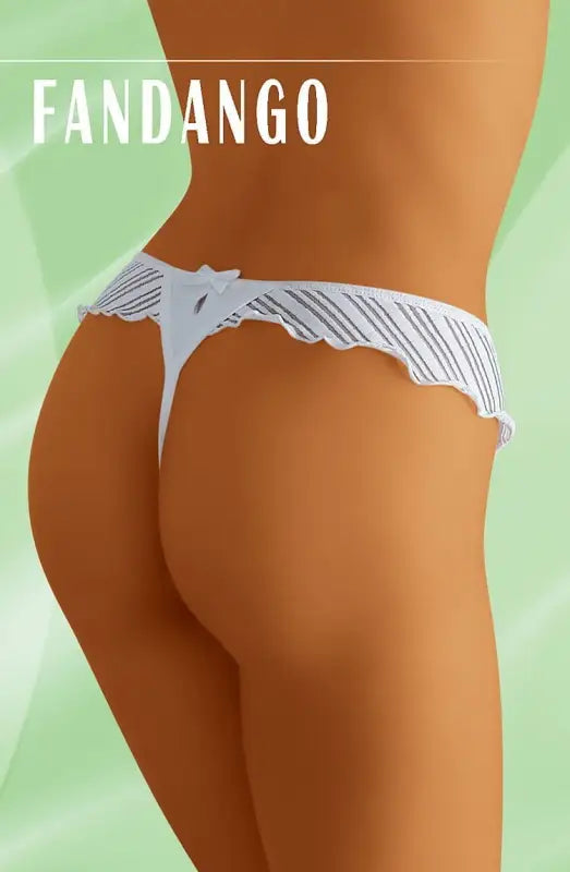 Elevate Your Elegance with the Wolbar Fandango White Pretty Thong