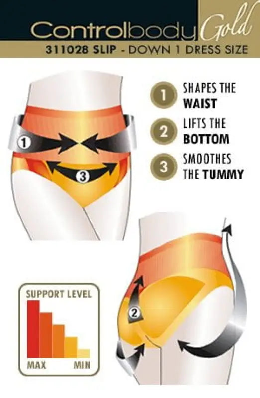 Elevate Your Style with Control Body Shaping Brief for Medium Support