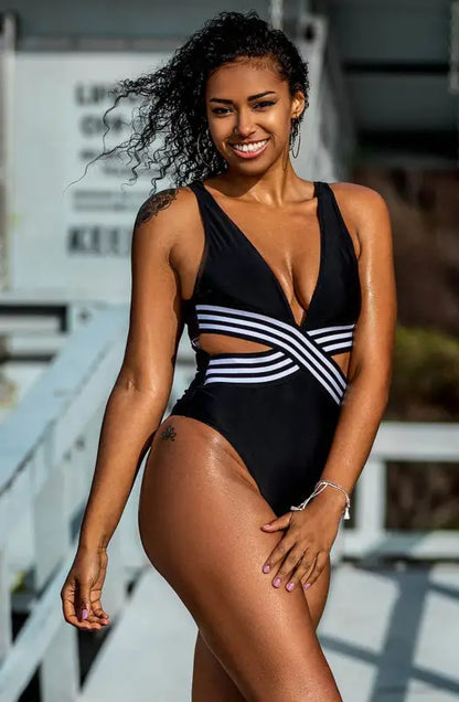 Elevate Your Style with the YesX YX980 Sexy Black Swimsuit