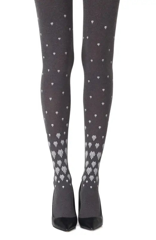 Elevate Your Style with Zohara Shell Out Heather Grey Tights