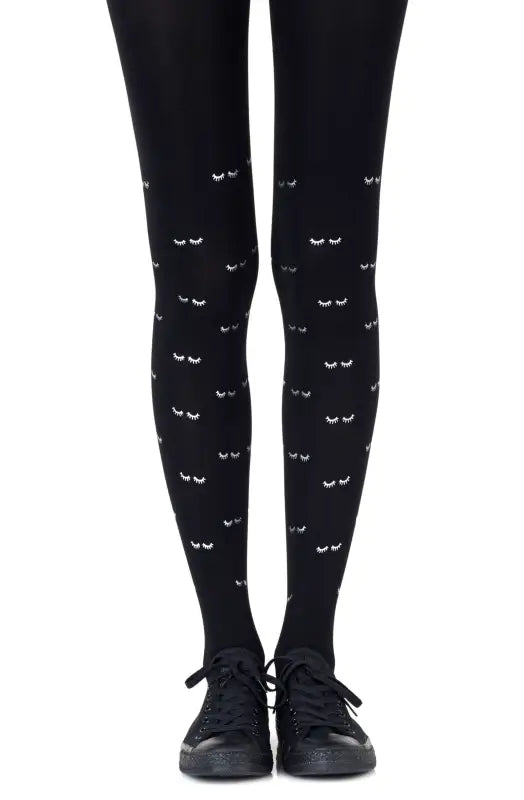Elevate Your Wardrobe with Zohara Daydreaming Silver Print Tights