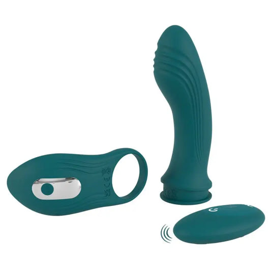 Exciting 3 in 1 Vibrating Cock Ring and Clitoral Stimulator for Varied Pleasure