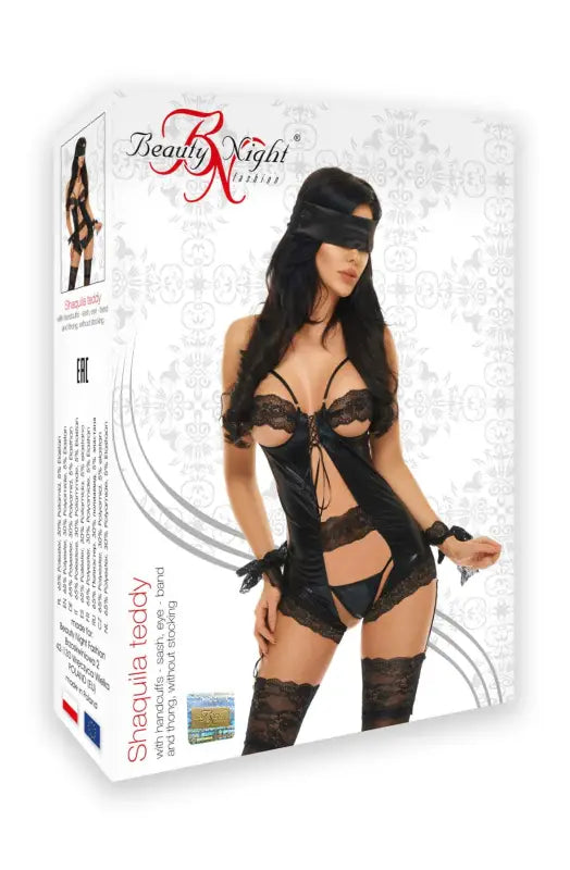 Experience Allure with Beauty Night BN6518 Shaquila Teddy and Scalloped Lace