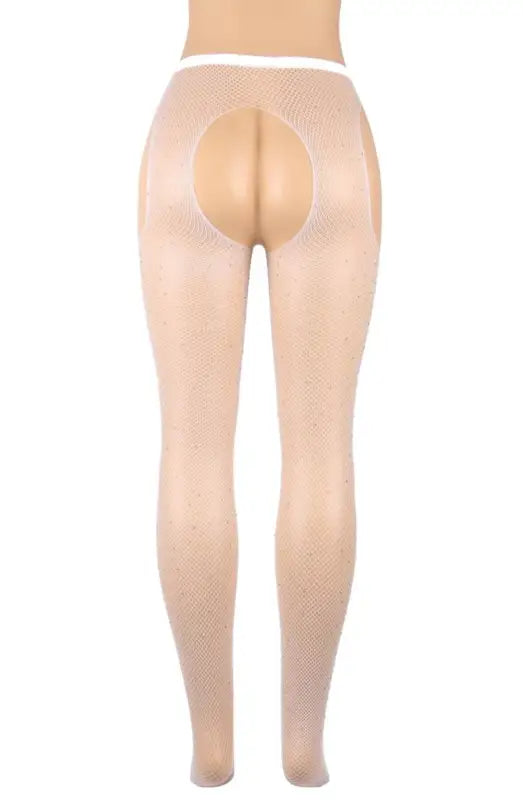 Experience Allure with YesX YX850 Sparkly Fishnet Black Tights - XS/M
