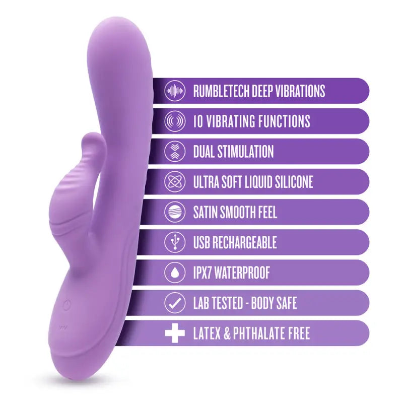 Experience Bliss with Blush Evelyn Powerful Dual Stimulator Vibe