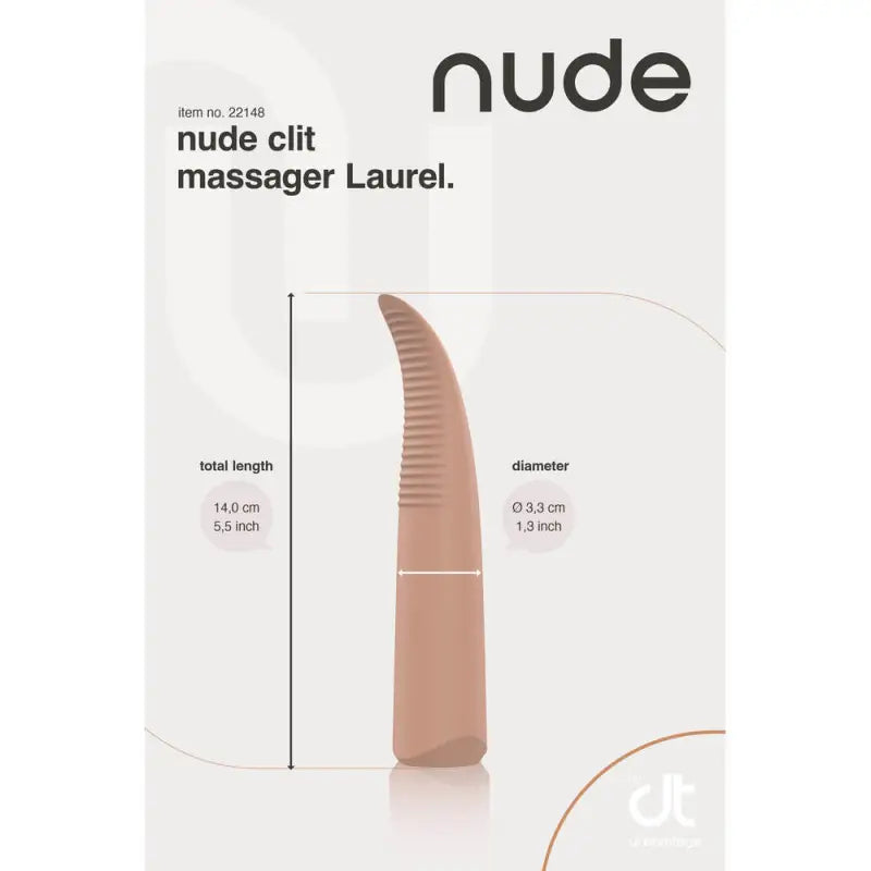 Experience Bliss with Nude Laurel Mini Travel Massager for Ultimate Pleasure