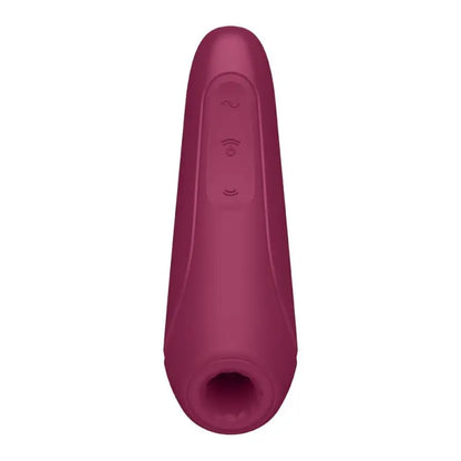 Experience Bliss with the Satisfyer App Enabled Curvy 1 Plus in Rose Red