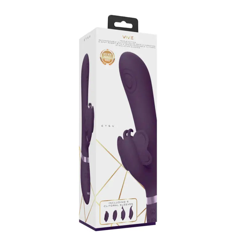Experience Bliss with Vive Etsu Interchangeable Rabbit Vibrator