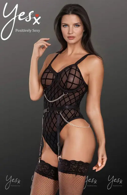 Experience Bold Elegance with the YesX YX846 Black Bodysuit