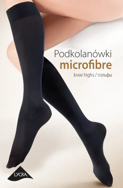 Experience Comfort with Gabriella Microfibre Knee Highs Black - One Size