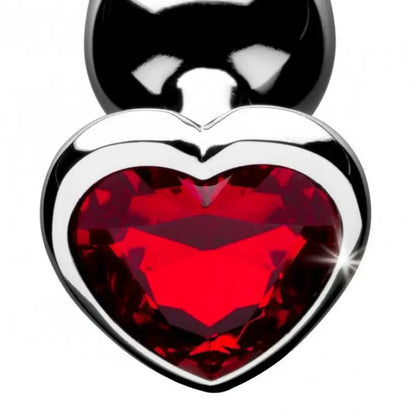 Experience Delight with the Sparks Red Heart Medium Anal Plug