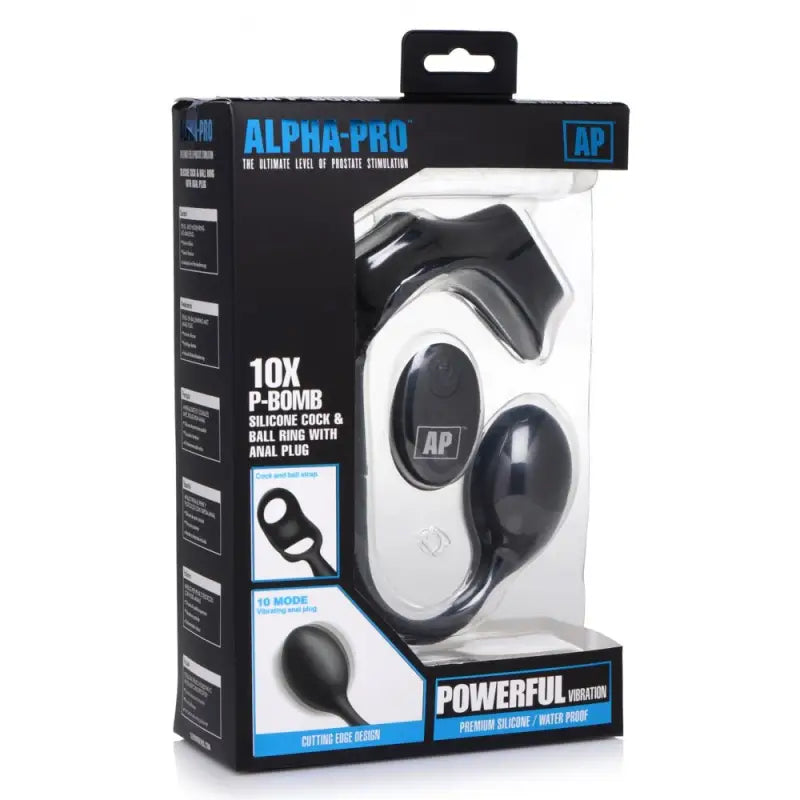 Experience Ecstasy with Alpha Pro 10X P Bomb Cock and Ball Ring