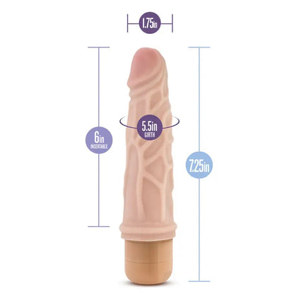 Experience Ecstasy with the Dr. Skin Cock Vibe from Blush Novelties