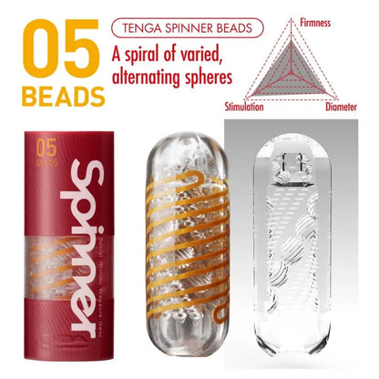 Experience Ecstasy with the Tenga Beads Spinner Masturbator
