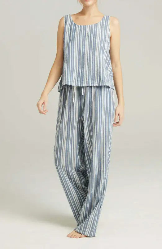 Experience Elegance with All-New Relaxed-Fit Classic Trouser French Navy Stripe