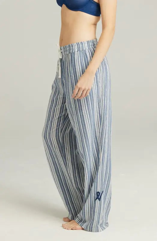 Experience Elegance with All-New Relaxed-Fit Classic Trouser French Navy Stripe