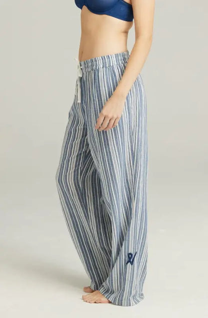 Experience Elegance with All-New Relaxed-Fit Classic Trouser French Navy Stripe