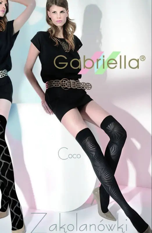 Experience Elegance with Beautifully Patterned Gabriella Coco Knee Highs