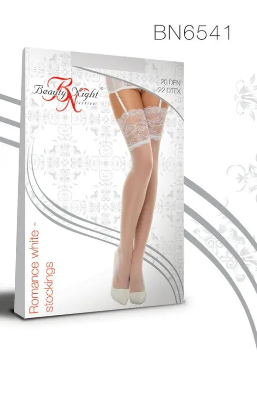 Experience Elegance with Beauty Night BN6543 Romance Stockings Cherry