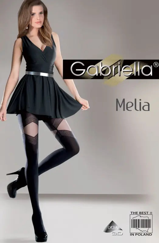 Experience Elegance with Gabriella Fantasia Melia Tights Black