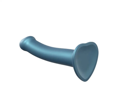 Strap On Me - Mono Density Dildo Metallic Duck Blue - M - Shine