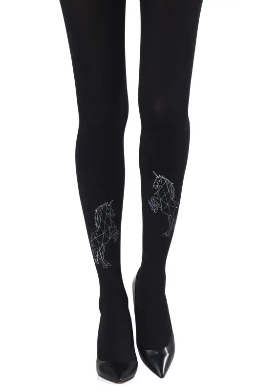 Experience Enchantment with Zohara Magic Dance Grey Print Tights