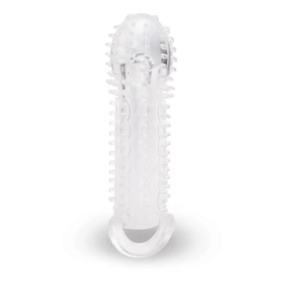 Experience Enhanced Pleasure with the Clear Textured Penis Extender