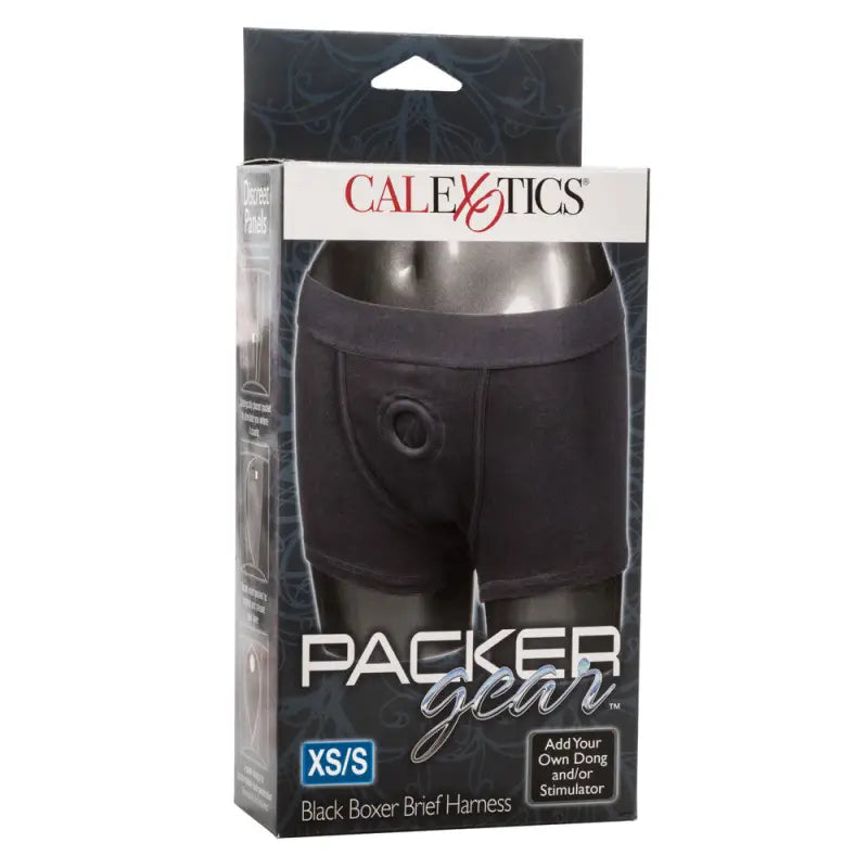 Experience Excitement with Packer Gear Boxer Harness in Black