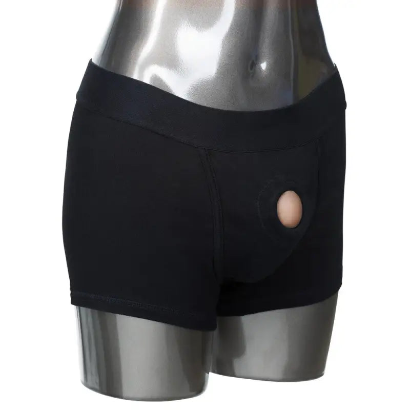 Experience Excitement with Packer Gear Boxer Harness in Black