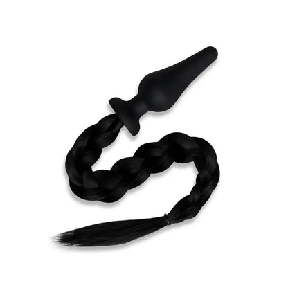 Experience Furry Tales Black Pony Play Butt Plug for Sensational Fun