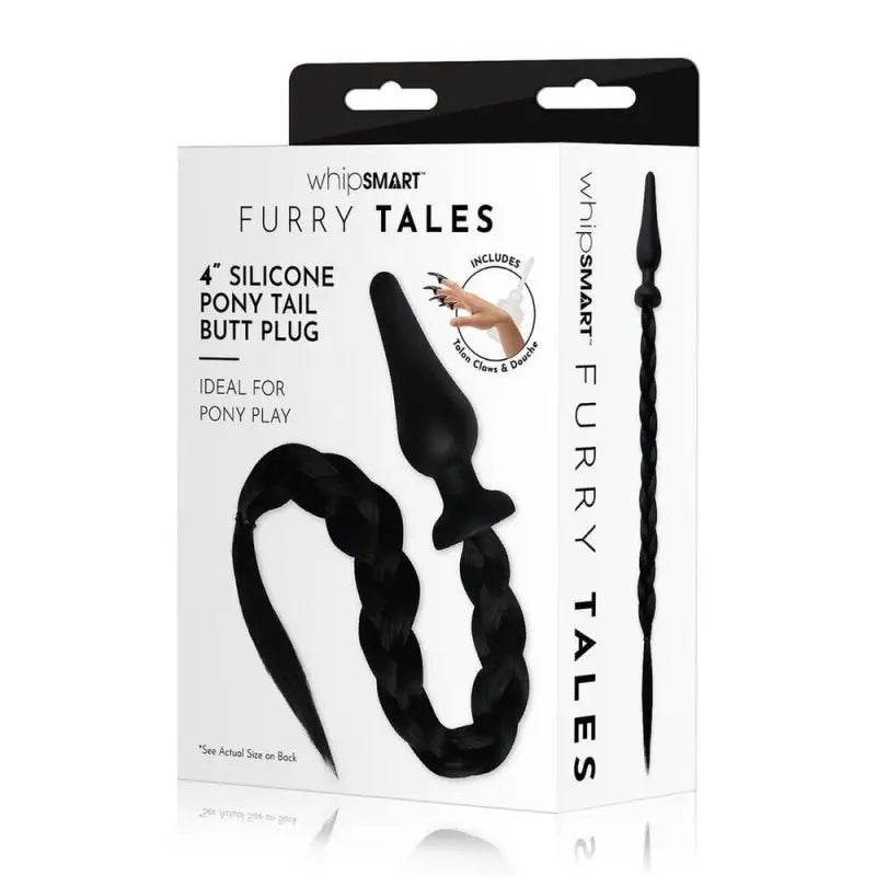 Experience Furry Tales Black Pony Play Butt Plug for Sensational Fun