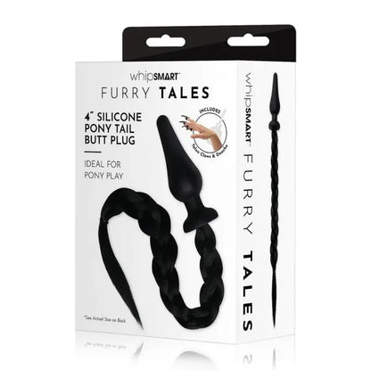 Experience Furry Tales Black Pony Play Butt Plug for Sensational Fun