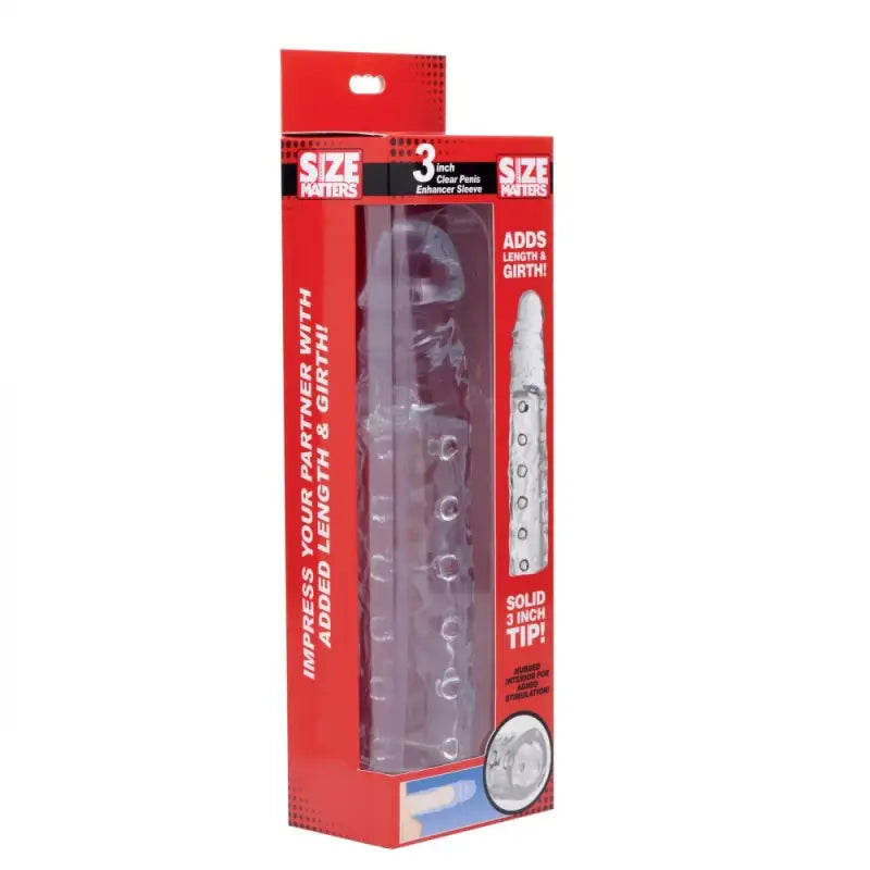 Experience Heightened Pleasure with the Clear Penis Enhancer Sleeve