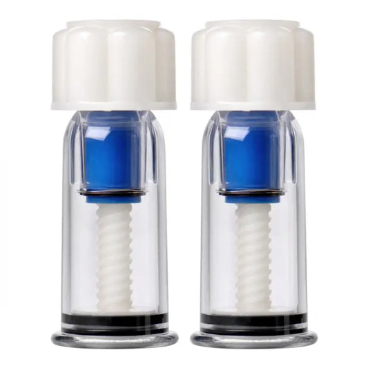 Experience Intense Pleasure with Size Matters Two Power Nipple Suckers