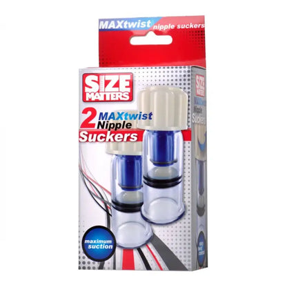 Experience Intense Pleasure with Size Matters Two Power Nipple Suckers