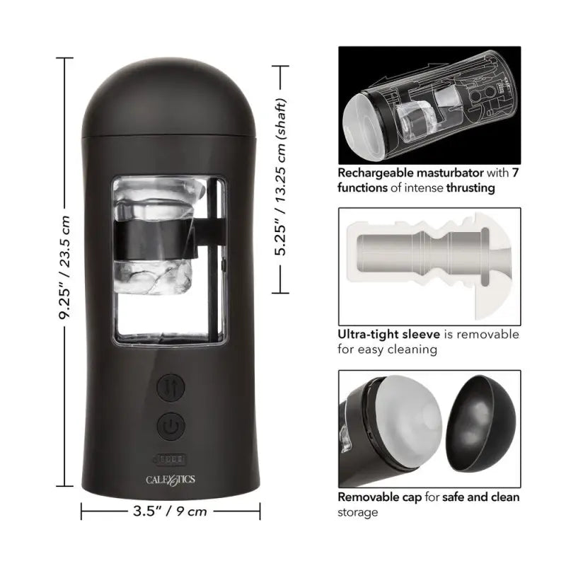 Experience Intense Thrusting Action with Bionic Power Stroker Masturbator