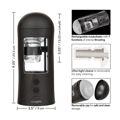 Experience Intense Thrusting Action with Bionic Power Stroker Masturbator