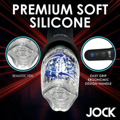 Experience Jock Spinning Thrusting Vibrating Masturbator Pleasure