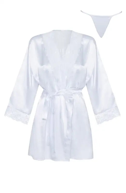 Experience Luxury with the Beauty Night BN6672 Sherie Peignoir White - One Size (S-L)