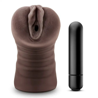 Experience Pleasure with Hot Chocolate Brianna Vagina Vibrating Stroker