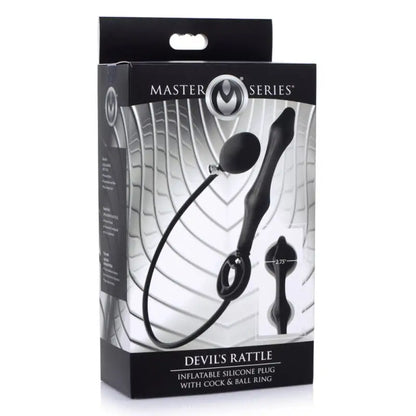 Experience Pleasure with Master Series Devils Rattle Inflatable Anal Plug