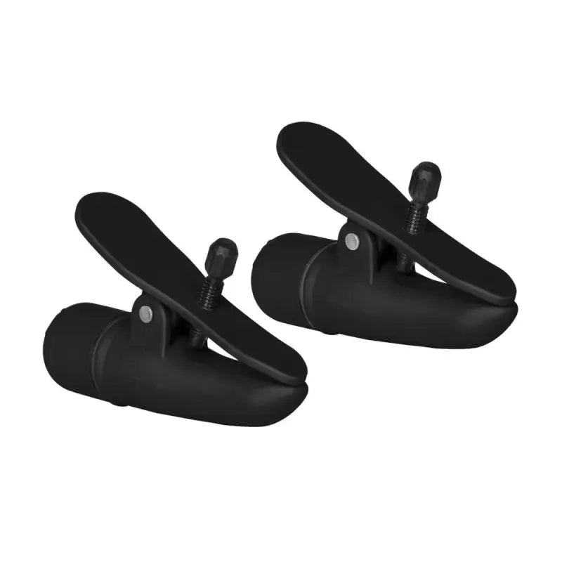 Experience Pleasure with Nipplettes Vibrating Black Nipple Clamps
