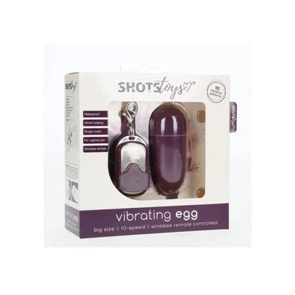 Experience Pleasure with the 10 Speed Remote Vibrating Egg Big Purple