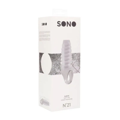 Experience Pleasure with the Dong Sleeve Transparent Featuring a Ball Strap