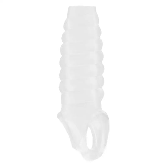 Experience Pleasure with the Dong Sleeve Transparent Featuring a Ball Strap