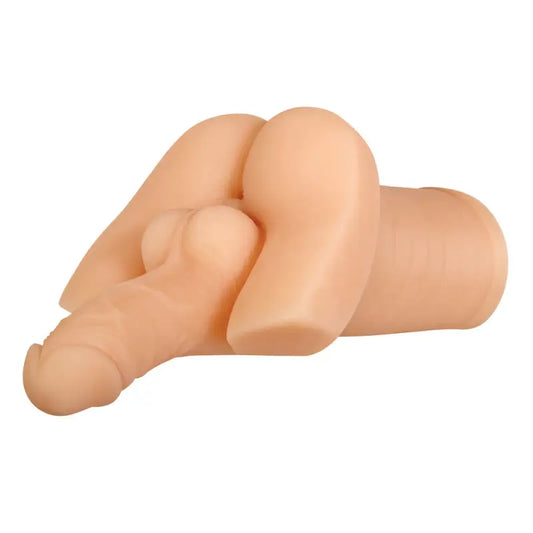 Experience Pleasure with the Flexible Stroking Door Bash Masturbator Flesh Pink