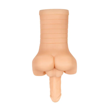 Experience Pleasure with the Flexible Stroking Door Bash Masturbator Flesh Pink