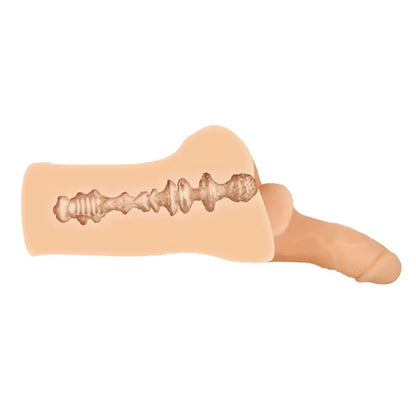 Experience Pleasure with the Flexible Stroking Door Bash Masturbator Flesh Pink