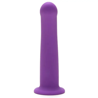 Experience Pleasure with the Me You Us 7 Inch Purple Curved Silicone Dildo