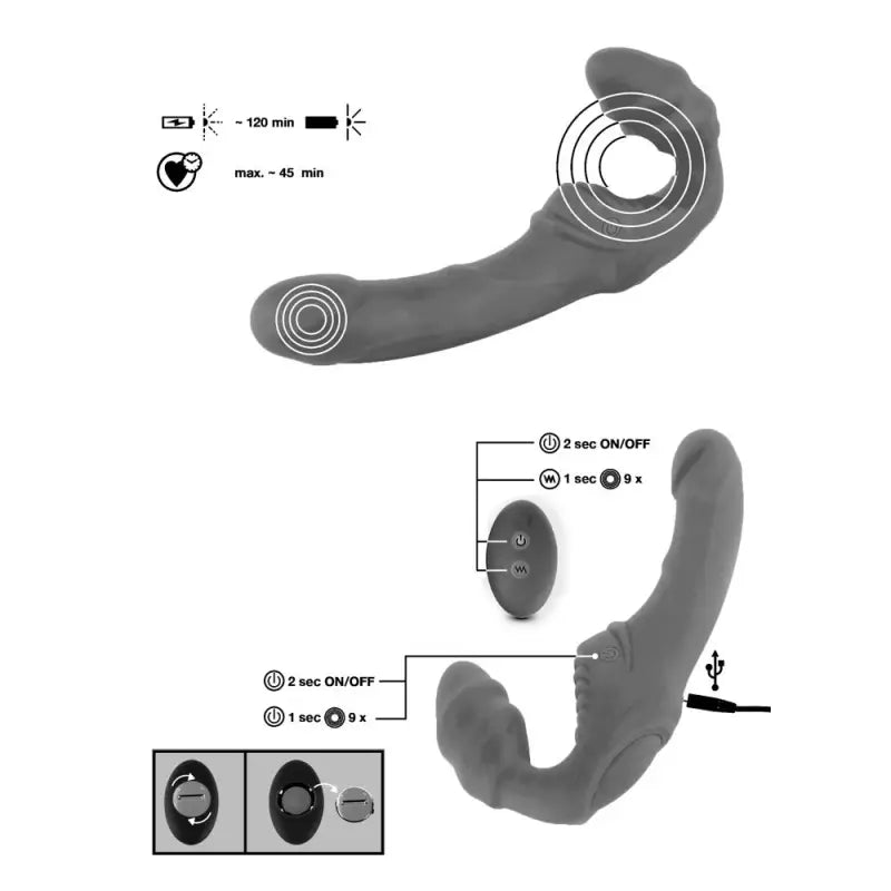 Experience Pleasure with the Vibrating Strapless StrapOn’s Insertion Length